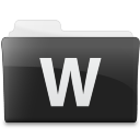 Folder Microsoft Word Icon 128x128 png